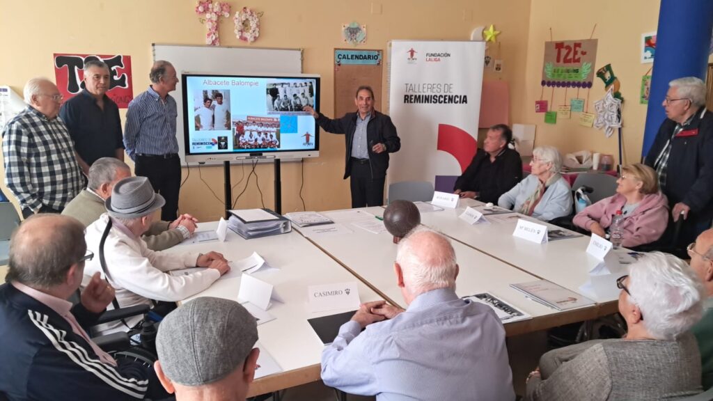 Visita Leyendas Albacete Balompie TALLER QUIRONSALUD ALCABALA ALBACETE