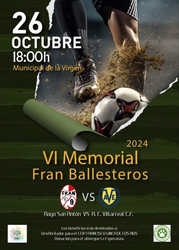 6ª Edición Memorial Fran BallesterosAsociación Exfutbolistas del Villarreal CF