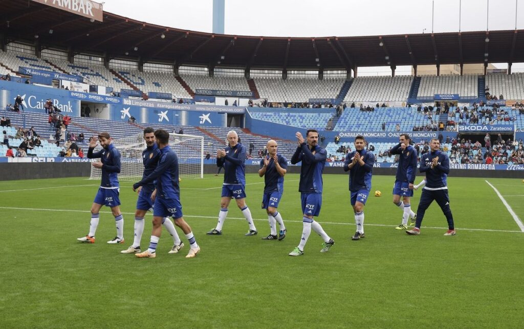 veteranos Real Zaragoza y Athletic Club La Romareda solidaridad partido Aspanoa