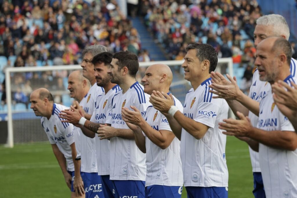 veteranos Real Zaragoza y Athletic Club La Romareda solidaridad partido Aspanoa