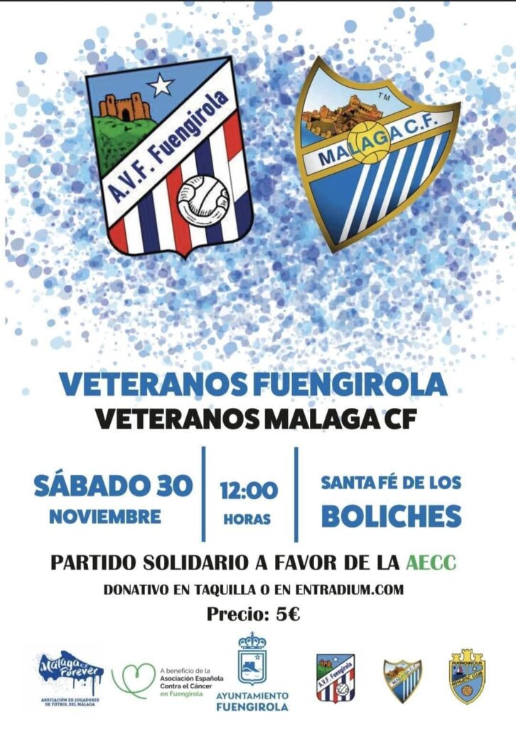 Derbi malacitano veteranos beneficio AECC Fuengirola