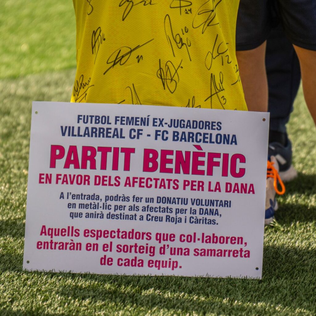 Partido benéfico en Villarreal en solidaridad con los afectados por la DANA